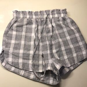 Black & White Rumor Gingham Shorts